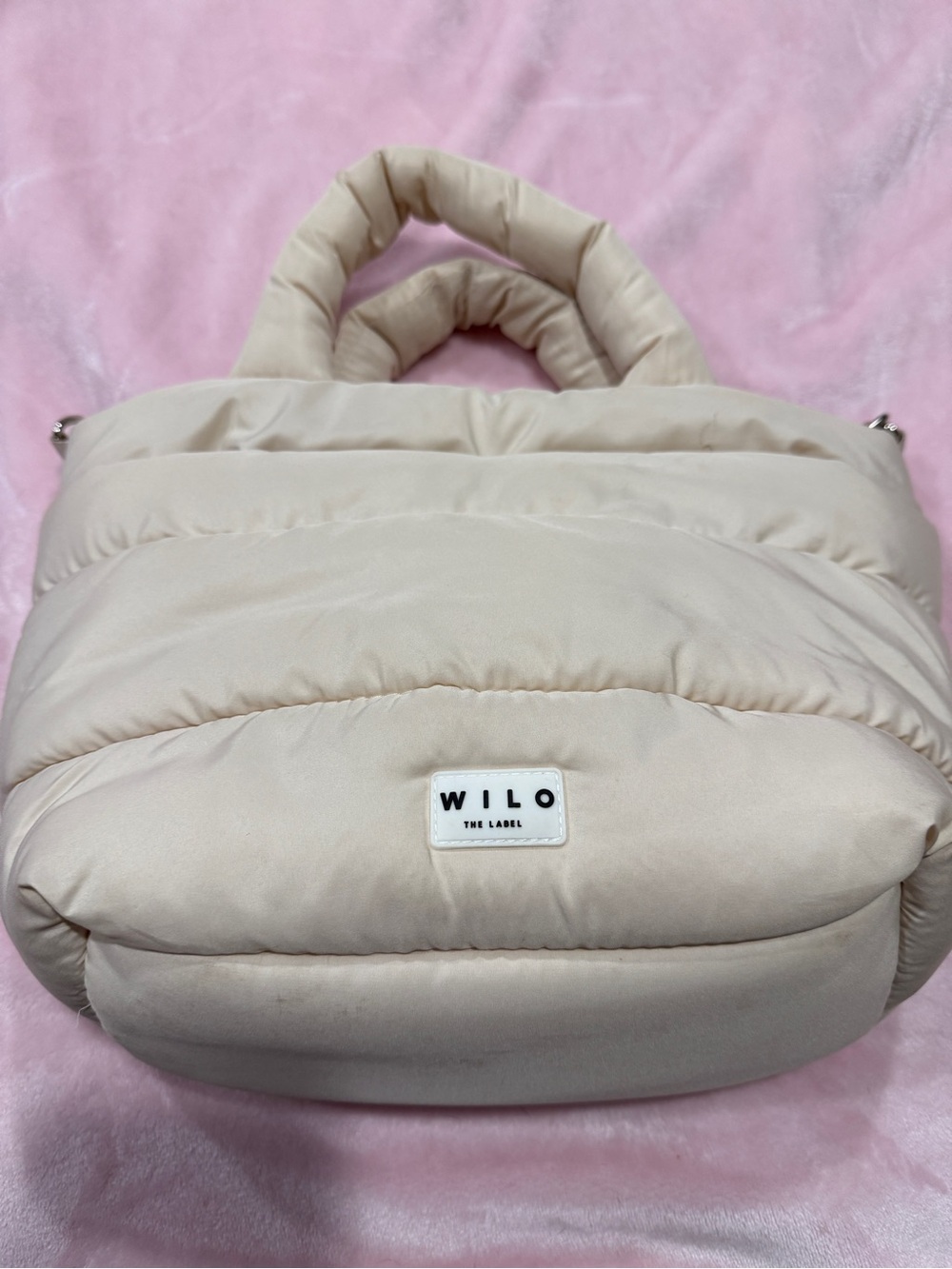 Cream Puffer Tote Bag
